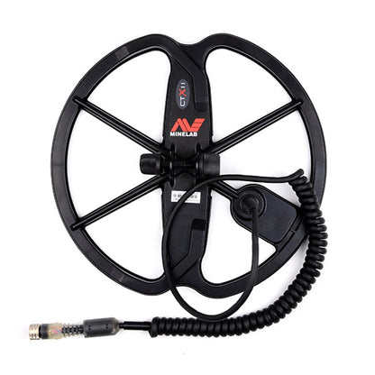 Minelab 11-inch DD search coil for CTX 3030 with protective skidplate and coil cover