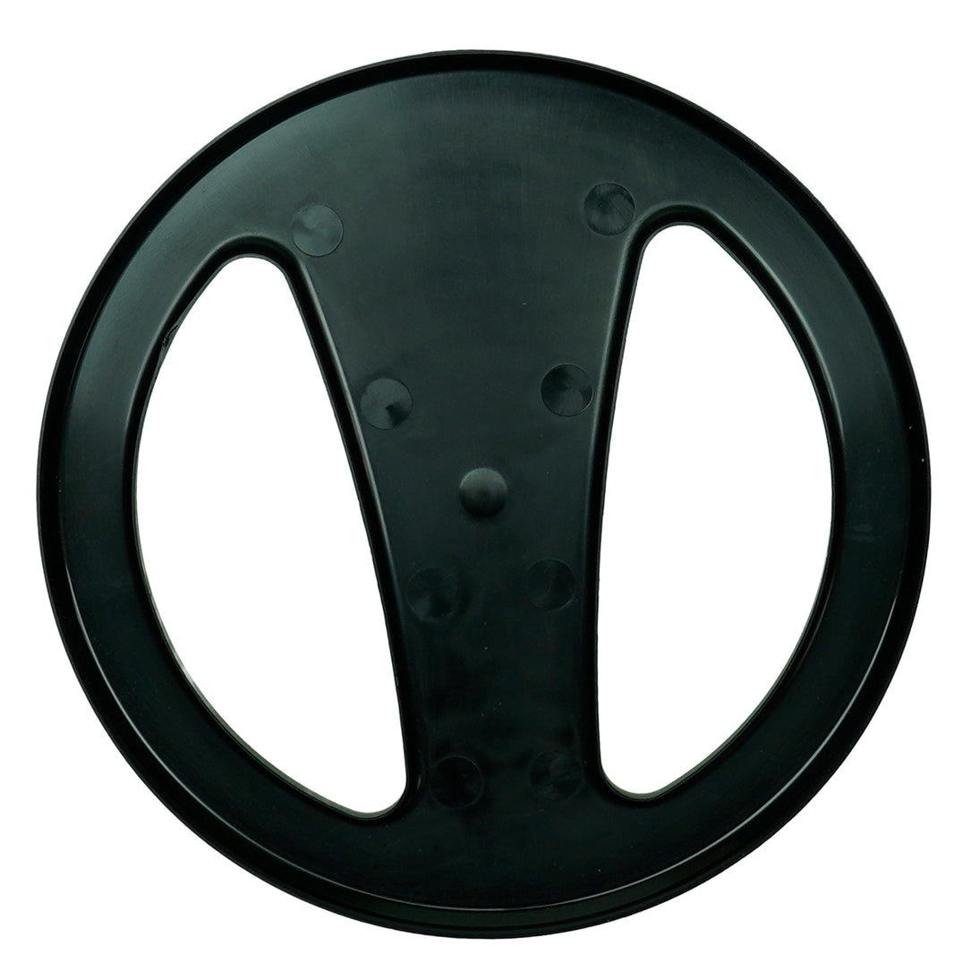 Close-up view of Minelab X-TERRA 10.5 inch coil cover protective plate