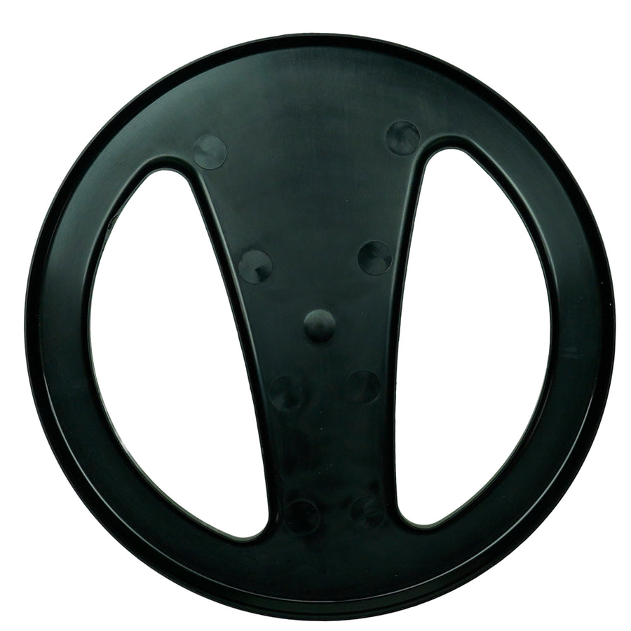 Close-up view of Minelab X-TERRA 10.5 inch coil cover protective plate