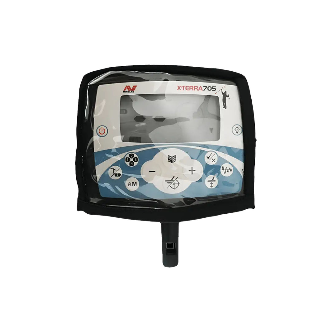 Minelab X-TERRA Environmental Cover for older X-Terra Models front view on X-terra 705 metal detector