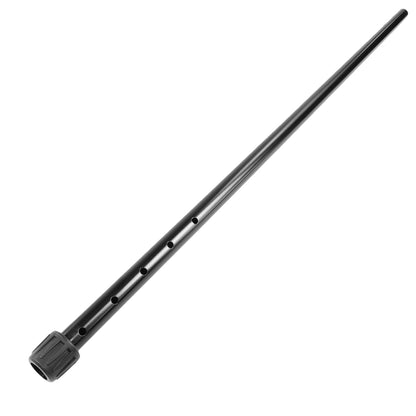 Minelab Straight Upper Shaft for Gold Detectors GPX, GP, and SD Series side view black with white background