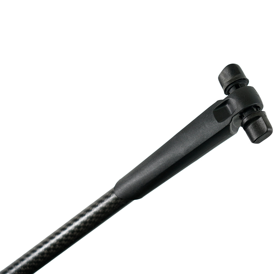Close-up view of Minelab FBS lower shaft threading and connection