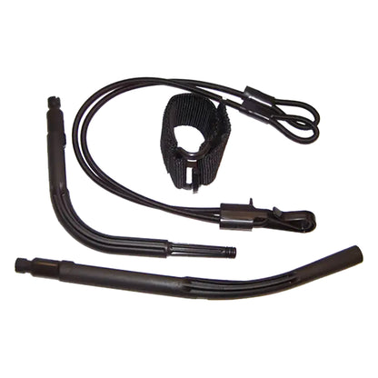 Minelab Pro-Swing 45 spares kit including plastic J-Strut, bungee cord with R-clip, and velcro shaft strap