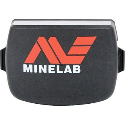 Minelab CTX 3030 lithium-ion battery pack - front view showing connector and branding
