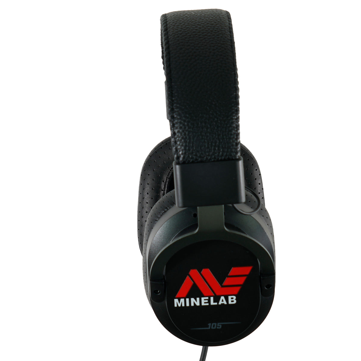 Minelab ML105 wireless headphones folded with adjustable headband