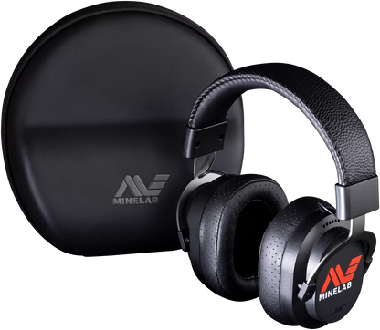 Minelab ML105 wireless headphones with adjustable headband and soft foam ear cushions