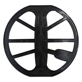 Minelab EQX 11 search coil bottom view with protective skid plate attached