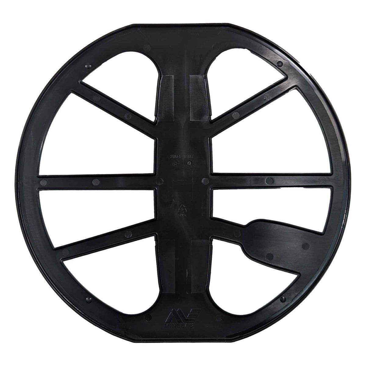 Interior view of the skidplate for the Minelab EQX 11 waterproof coil  