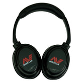 Side profile view of Minelab ML 85 bluetooth headphones showing adjustable headband