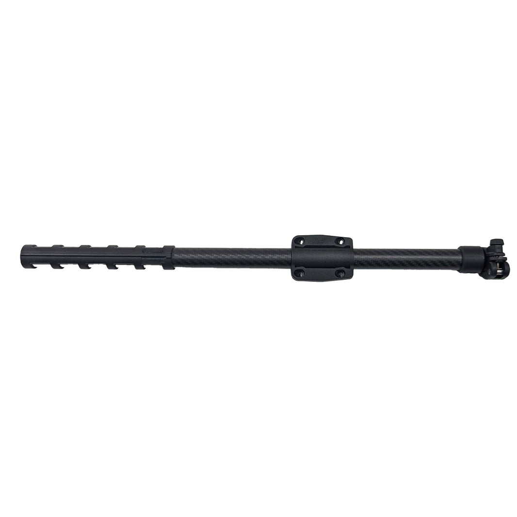 Close-up of Minelab Equinox 700 900 upper shaft assembly connection points