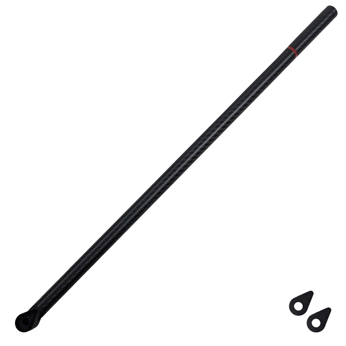Minelab lower replacement shaft for Equinox 700 and 900 with teardrop washers