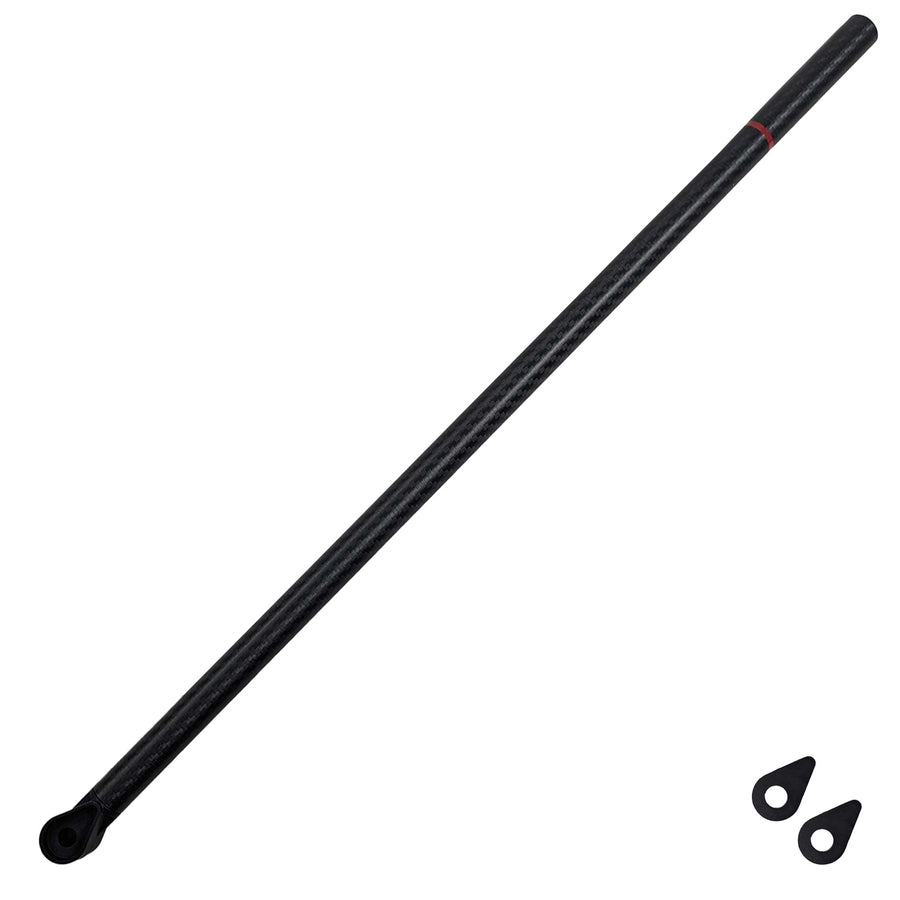 Minelab lower replacement shaft for Equinox 700 and 900 with teardrop washers