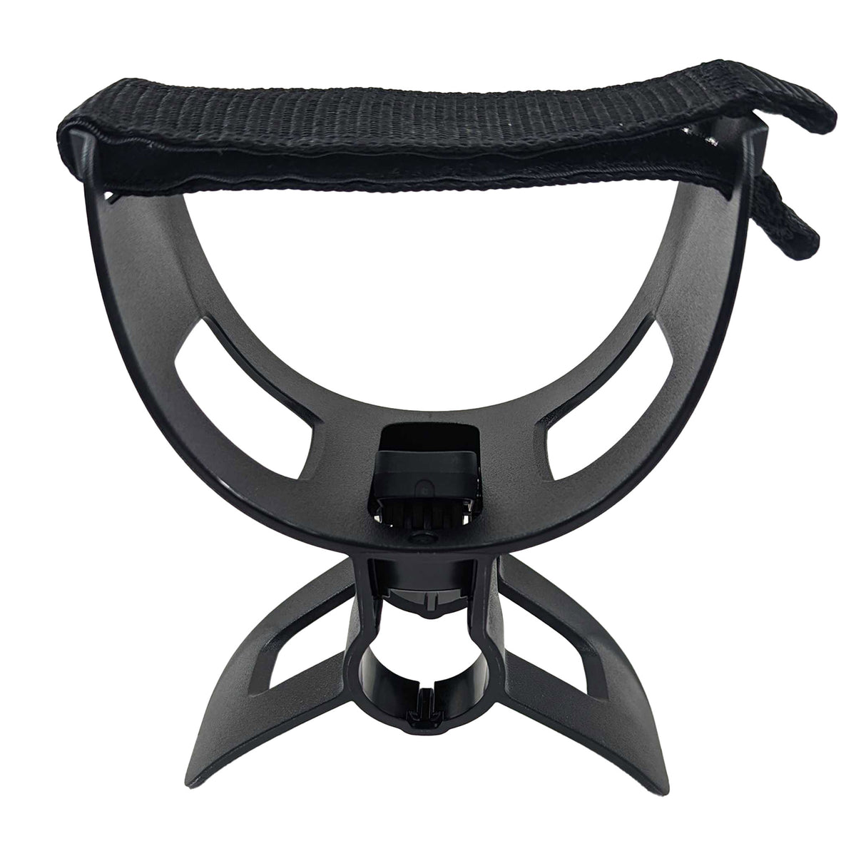 Minelab Equinox 700/900 ergonomic armrest side view showing curved design