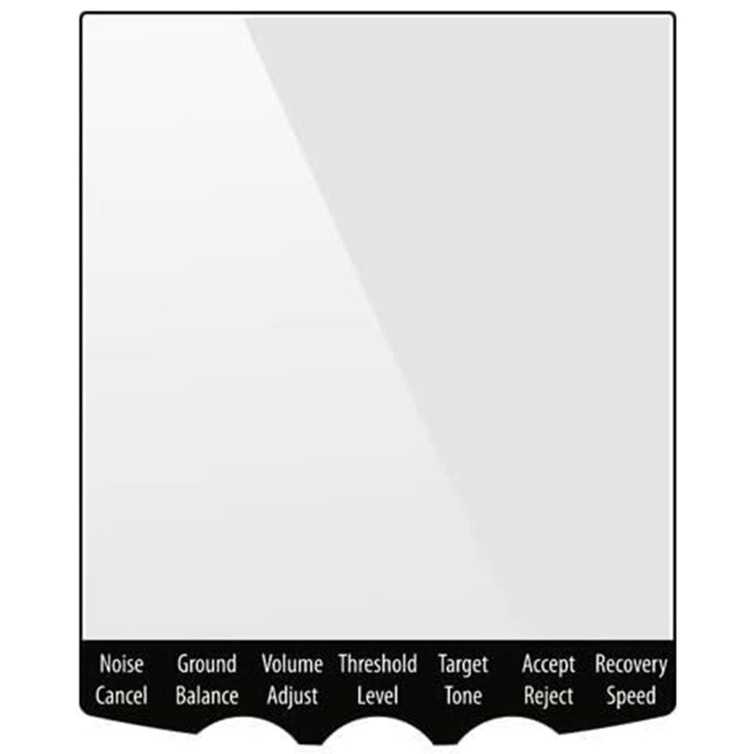 Minelab screen protector 5-pack with cleaning cloth for Equinox and X-Terra metal detectors