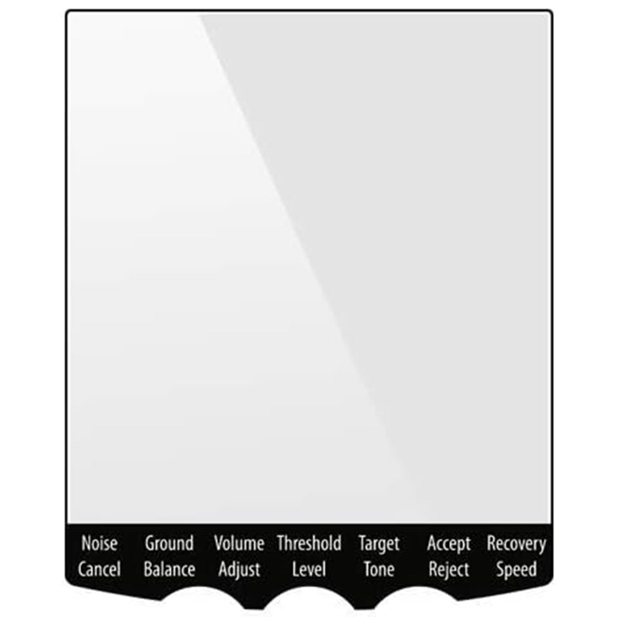 Minelab screen protector 5-pack with cleaning cloth for Equinox and X-Terra metal detectors