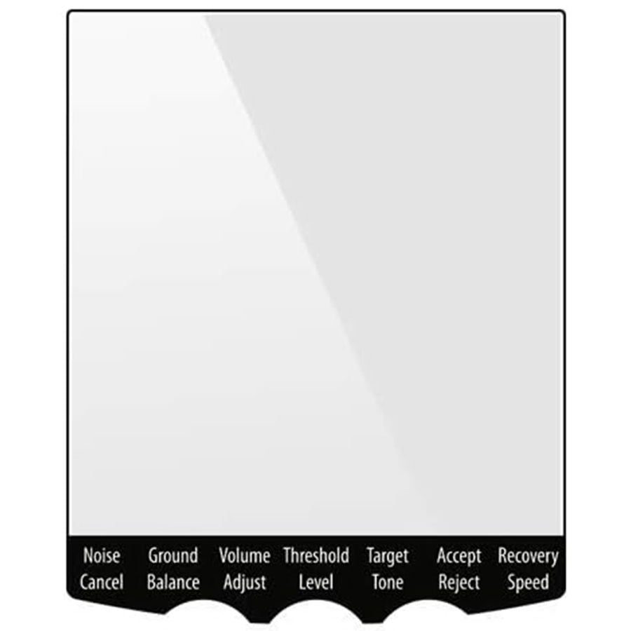 Minelab screen protector 5-pack with cleaning cloth for Equinox and X-Terra metal detectors