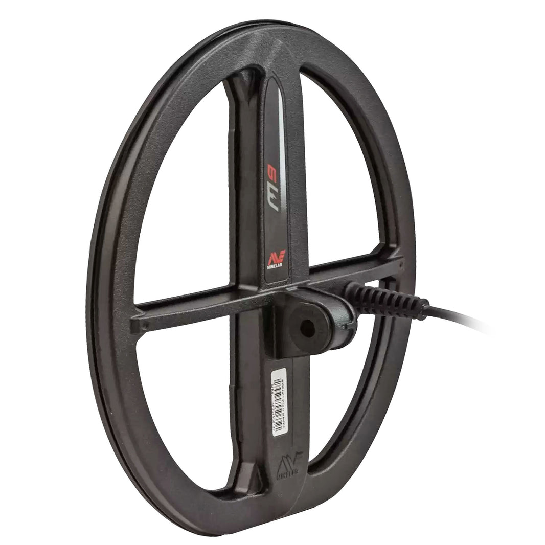 Minelab M9 elliptical search coil product packaging and specifications