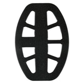 Minelab M8 coil cover shown protecting elliptical DD search coil