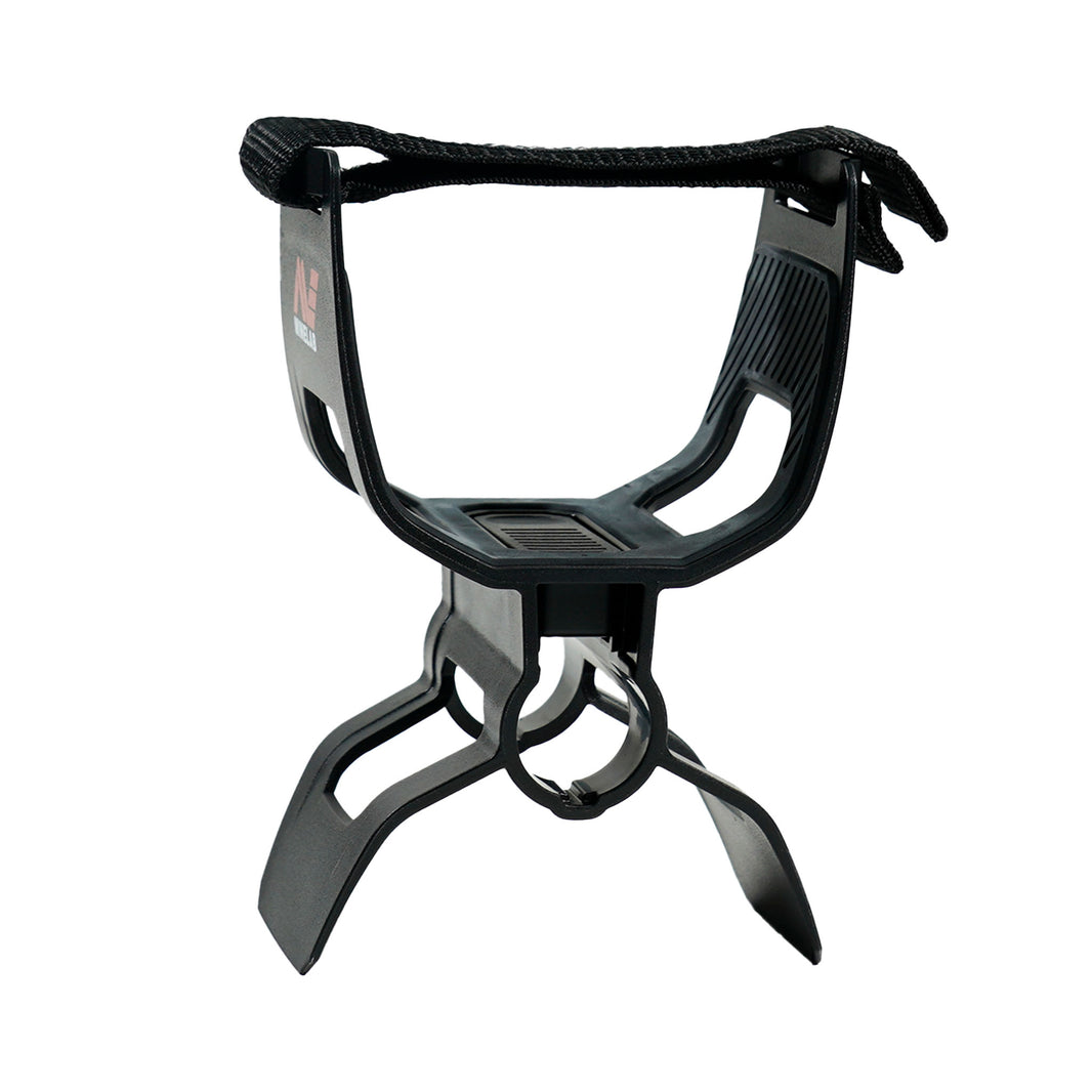 Minelab Manticore armrest attachment close-up showing padded support surface