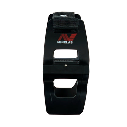 Minelab Manticore armrest side view displaying ergonomic design and mounting system