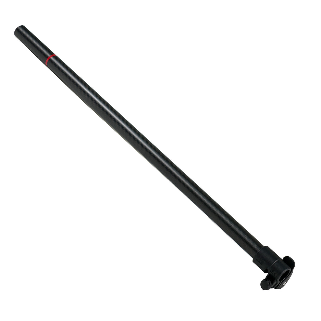 Minelab carbon fiber middle shaft assembly connection points detail