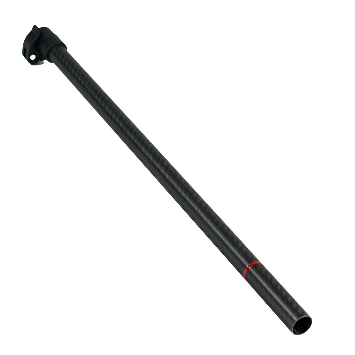 Close-up of Minelab Manticore carbon fiber shaft construction