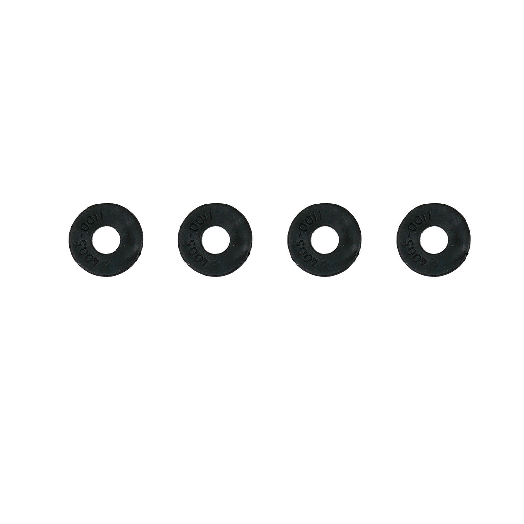 Close-up view of Minelab coil washers showing 4-prong design