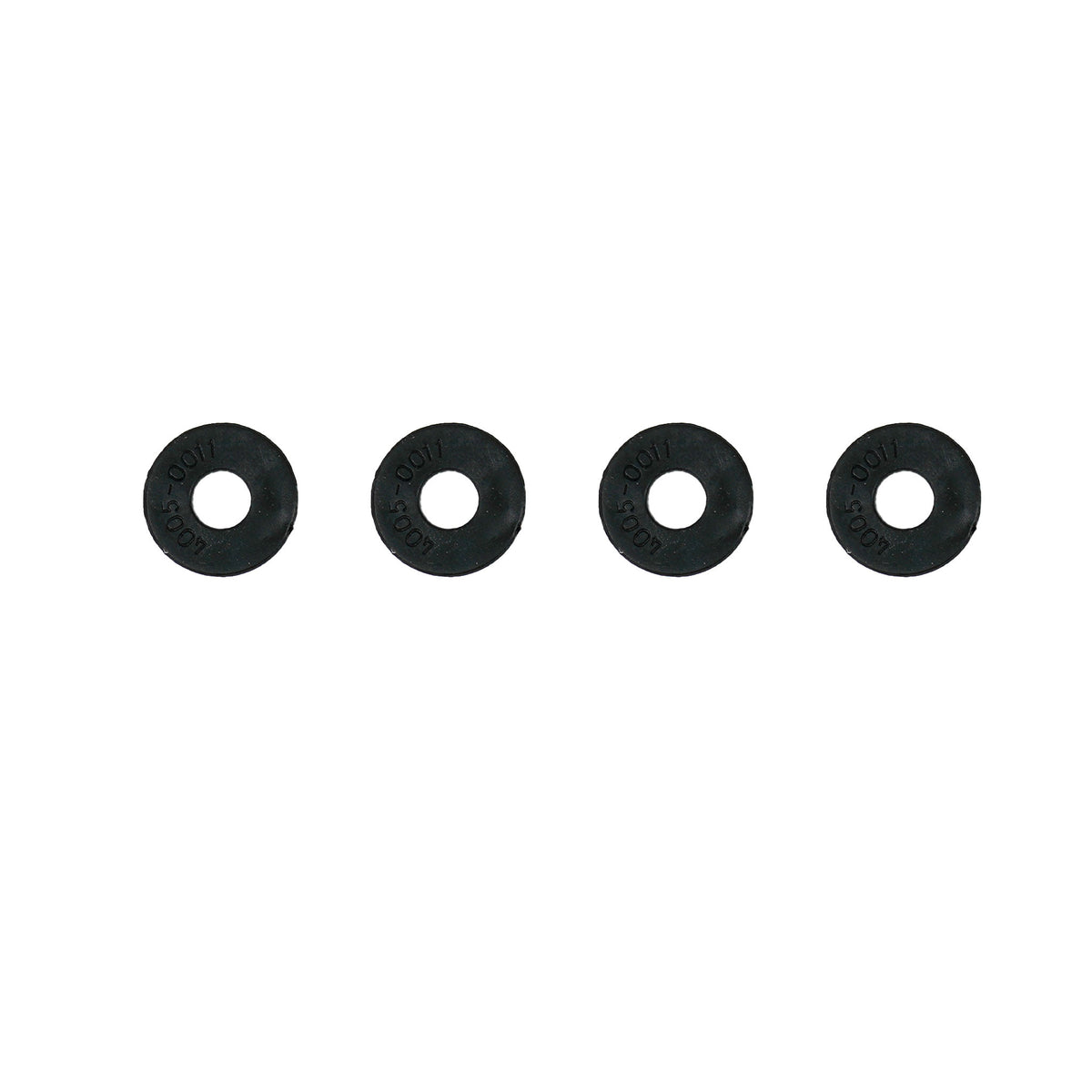 Close-up view of Minelab coil washers showing 4-prong design