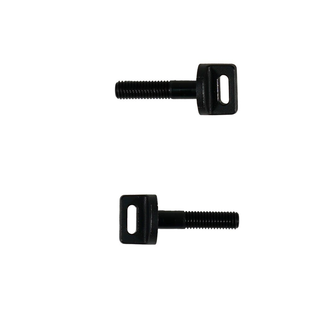 Close-up view of Minelab replacement coil bolt threading and head design