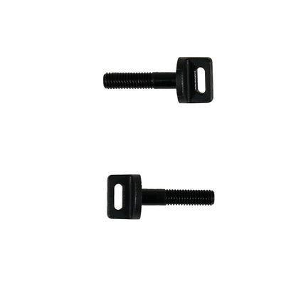 Close-up view of Minelab replacement coil bolt threading and head design