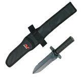 Digging Knife with black sheath on a white background