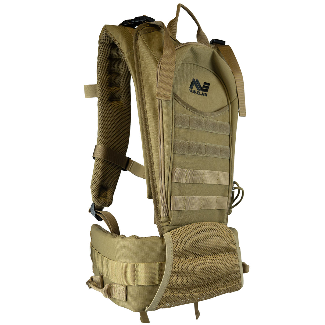 Minelab Pro-Swing 125 Harness for GPZ 8000 tan color sideview