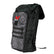 Minelab Detector Backpack side view with flap.  Bag has Minelab red and white logo.  Backpack is black and camo black