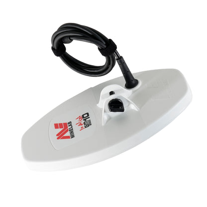 Overhead view of the Minelab GM 10 search coil on a white background. 