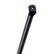 A close-up of a black Fiberglass shaft shown against a plain white background.