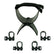Minelab Armrest and Clamps for Gold Monster 2000 black front view