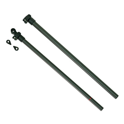Minelab Telescopic Shaft Assembly for Gold Monster 2000 with upper and lower shaft and hardware black