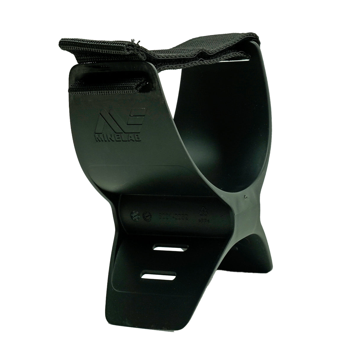 Minelab Armrest for Vanquish V60 Series sideview with Minelab logo