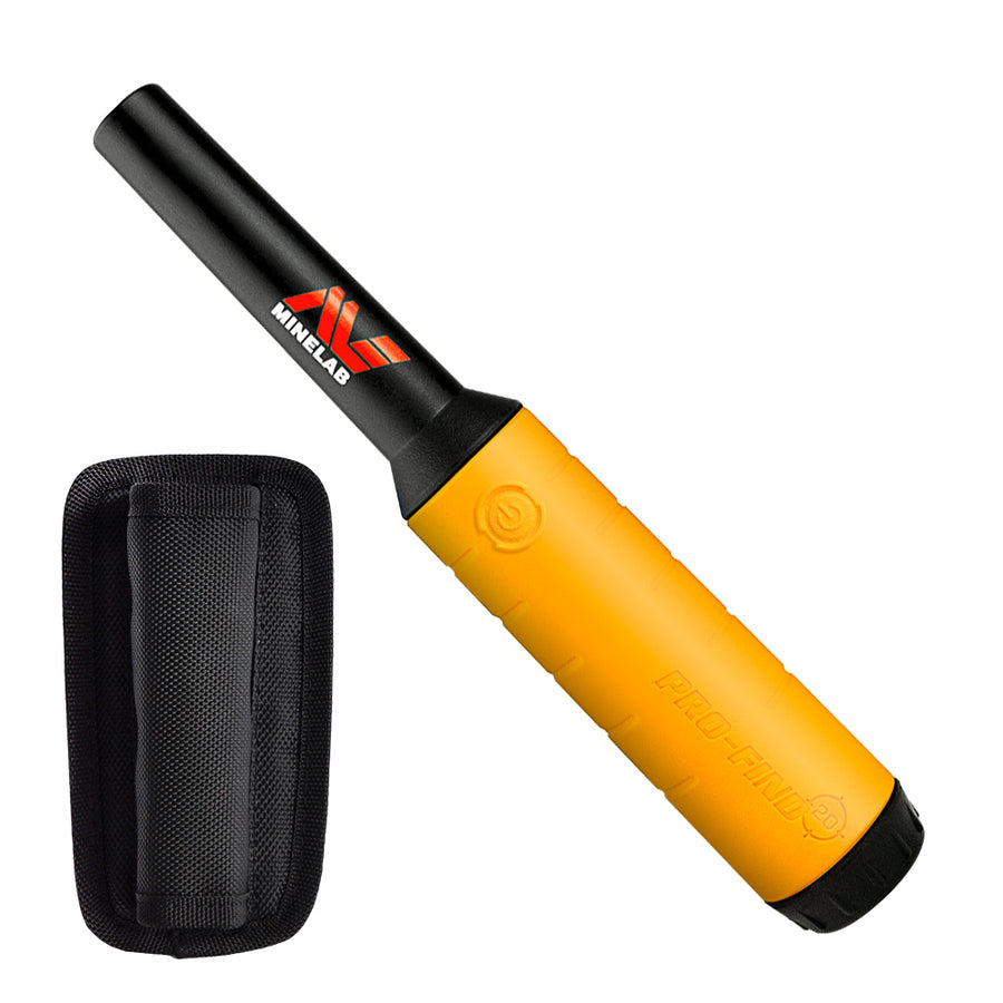 Minelab Pro-Find 20 waterproof pinpointer with carrying pouch