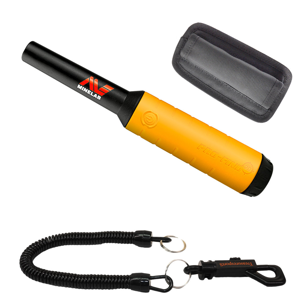Pro-Find 20 pinpointer with holster and lanyard.