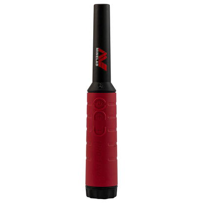 Minelab Pro-Find 40 pinpointer tip and LED flashlight close-up