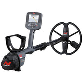 Minelab CTX 3030 metal detector assembled with 11 in DD Smart Coil, side view