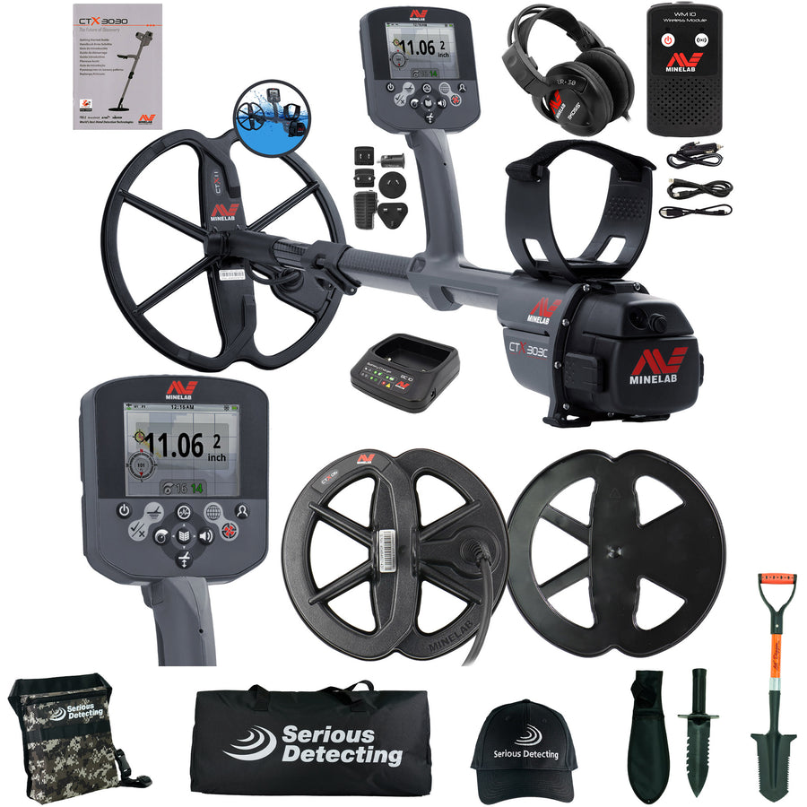 Minelab CTX 3030 Metal Detector with CTX 6' Waterproof DD Coil