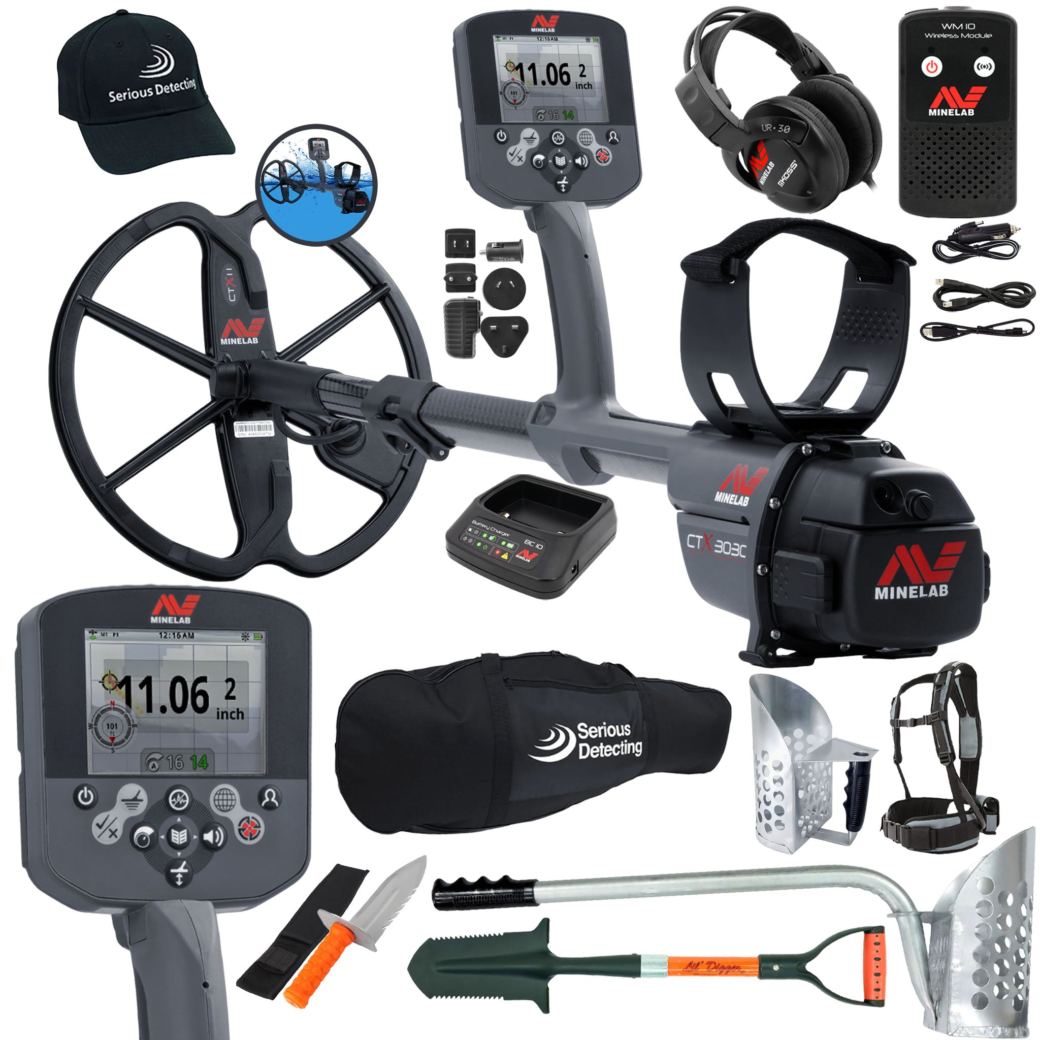 Minelab CTX 3030 Metal Detector Starter Package - PKSD