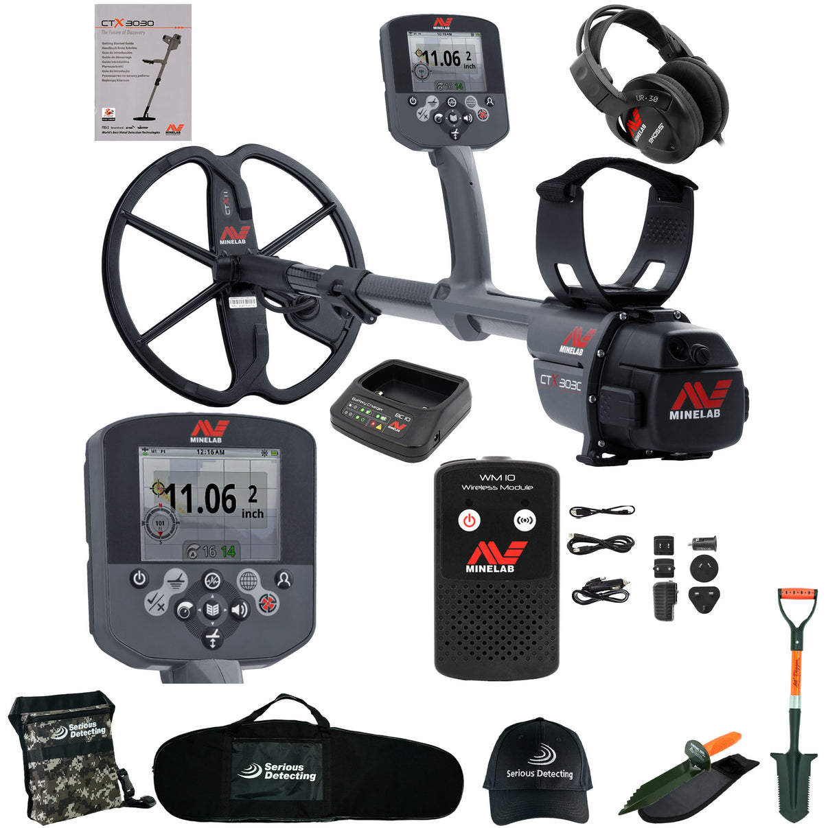 Minelab CTX 3030 Metal Detector with Serious Detecting Kit