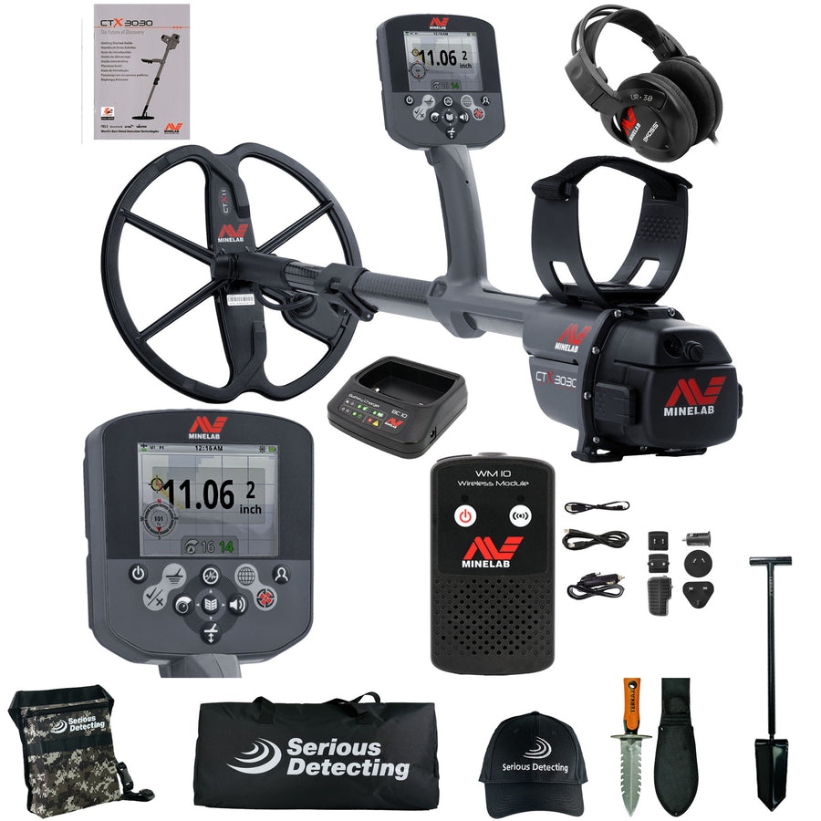 Minelab CTX 3030 Metal Detector and Serious Detecting Kit
