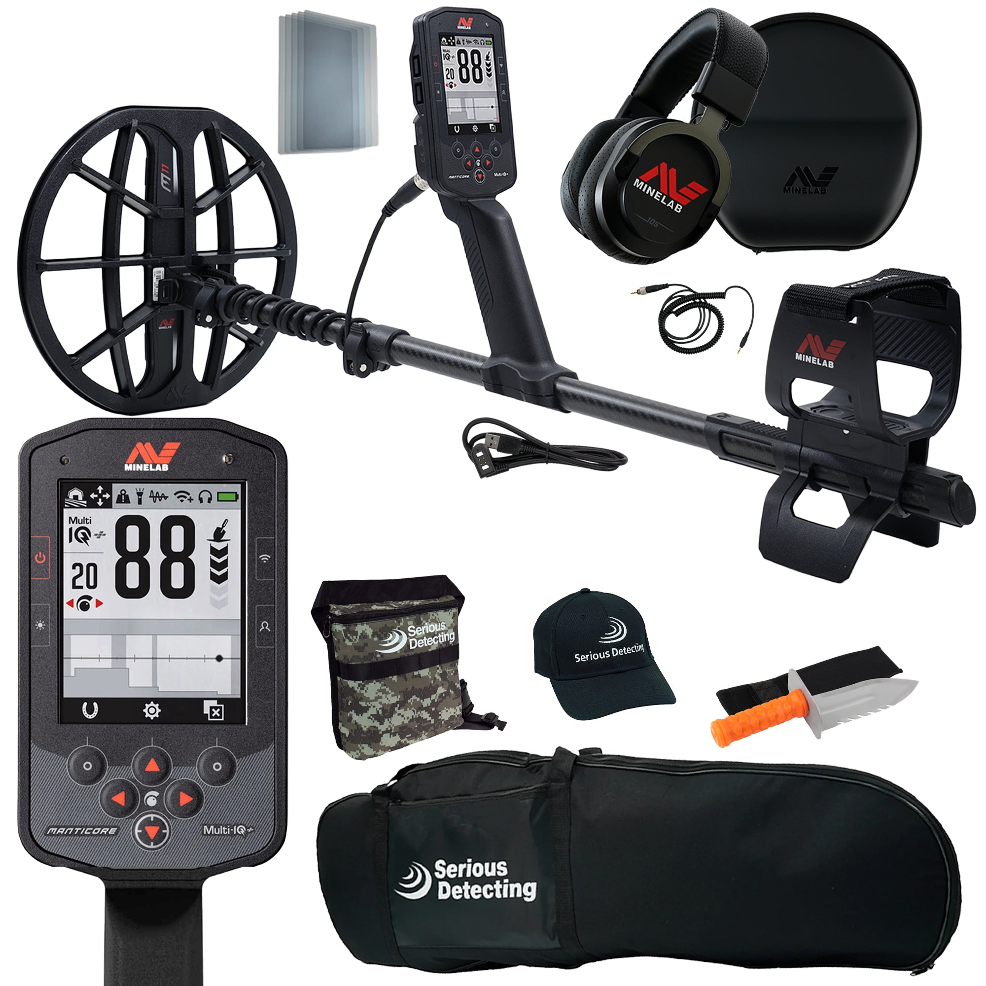 MINELAB Manticore High Power Metal Detector Starter Package - PKSD