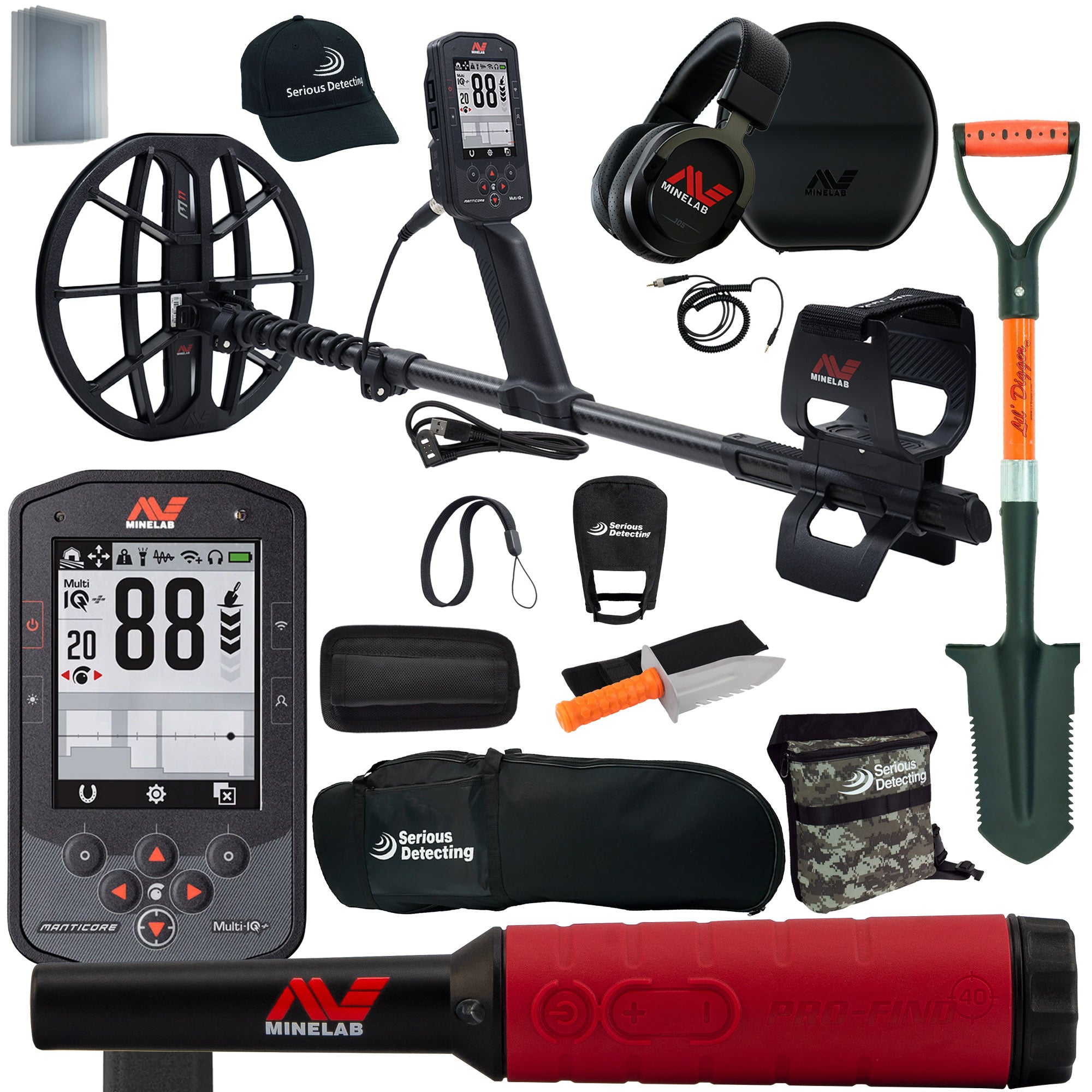 MINELAB Manticore High Power Metal Detector Complete Package - PKSD