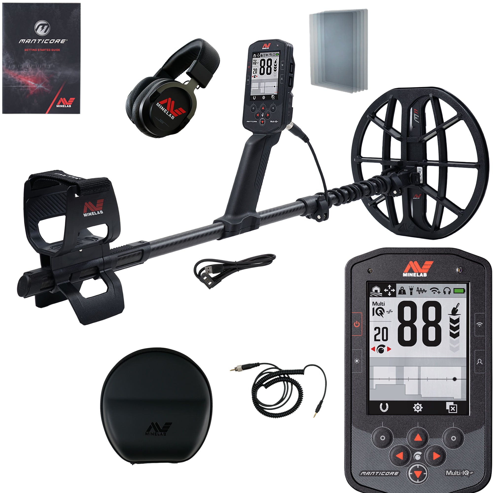 MINELAB Manticore High Power Metal Detector with M8 & M15 Coils