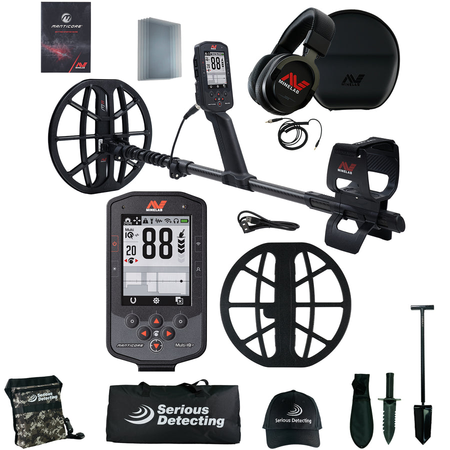 MINELAB Manticore High Power Metal Detector with accessories